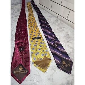 Lot Of 3 Robert Talbott Best of Class Ties Business Multicolor Handmade USA